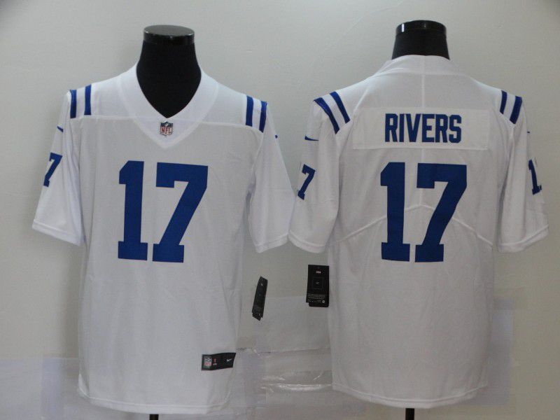 Men Indianapolis Colts #17 Rivers White New Nike Limited Vapor Untouchable NFL Jerseys